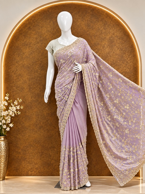Embellished Party Wear Sarees