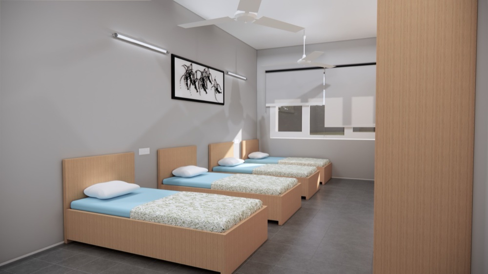 Study Oasis dormitory room (design concept)