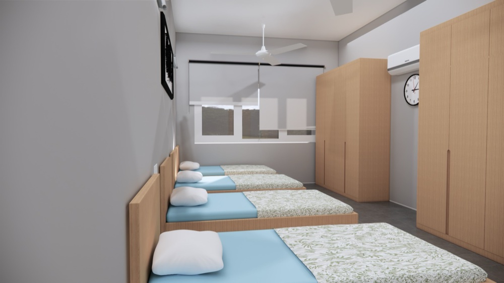 Study Oasis dormitory room (design concept)